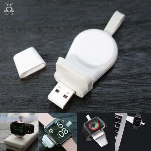 Lebanda apple watch series charger 6 SE 5 4 3 2 1 convenient charging wireless stand portable 1.5w input USB plug magnetic stand