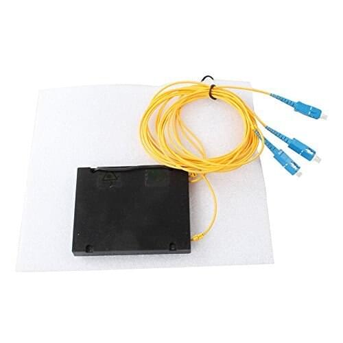 YTTEK 1x2 PLC Fiber Splitter, Splice/Pigtailed ABS Module, 2.0mm, SC/UPC