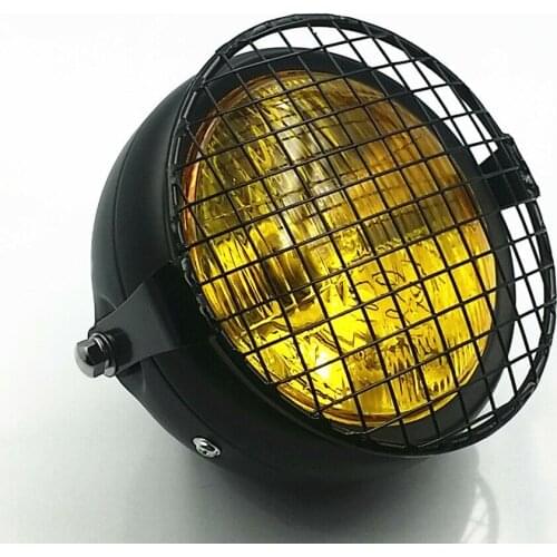 Amber Motorcycle Grille Cover Headlight For Honda Retro Cafe Cruiser Custom VTX