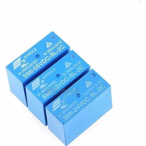 10PCS/LOT Relay SMI-05VDC-SL-2C SMI-12VDC-SL-2C SMI-24VDC-SL-2C 5A 8PIN