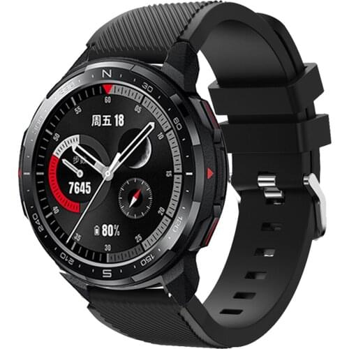 22mm Silicone Sport Wristband For Honor Watch GS Pro Strap/Honor Magic Watch 2 46mm Bracelet Replacement Watchbands ремешок