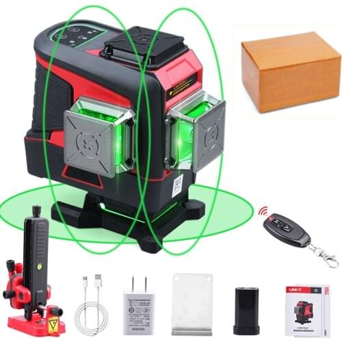 A-BF 12 Lines 3D Laser Level Level Self-Leveling 360 Horizontal & Vertical Cross Super Powerful Green Laser Level Without Toobox