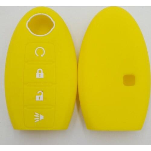 4PC Kutery Remote Car Key Case Silicone Protect Shell For Nissan Pathfinder Qashqai Micra Navara Almera Note 350Z Pathfinder