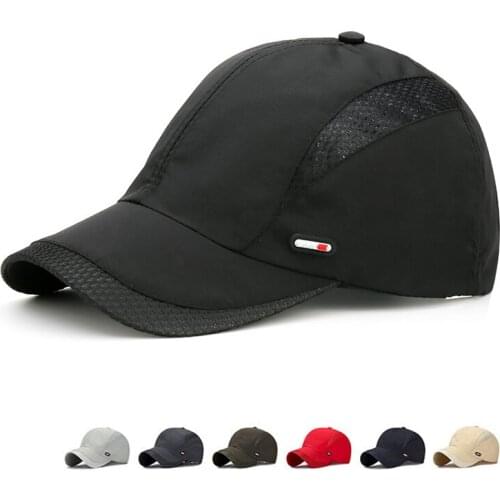 Quick Drying Men Hats Adjustable Breathable Men Baseball Cap Outdoor Sport Fishing Golf Caps Summer Sun Hats