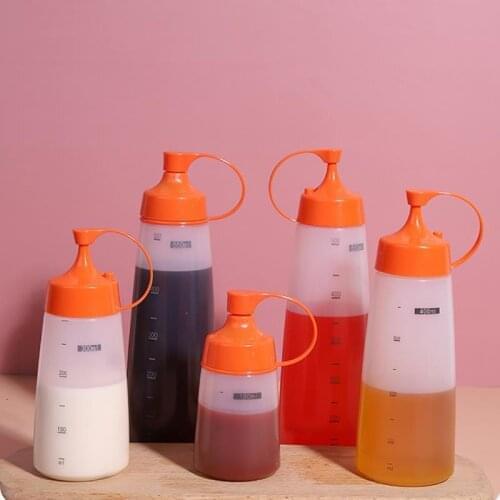 Home Condiment Squeeze Bottle For Ketchup Mustard Mayo Hot Sauces Oil Bottle Kitchen Gadget Perfect For BBQ Camping Trip
