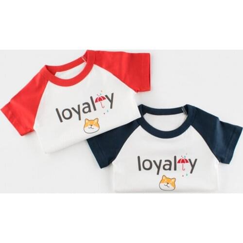 2-8 Years Cartoon Baby Boys Shorts T Shirt For Summer New Infant Kids Children Boys Girls Top wear Clothes cotton toddler