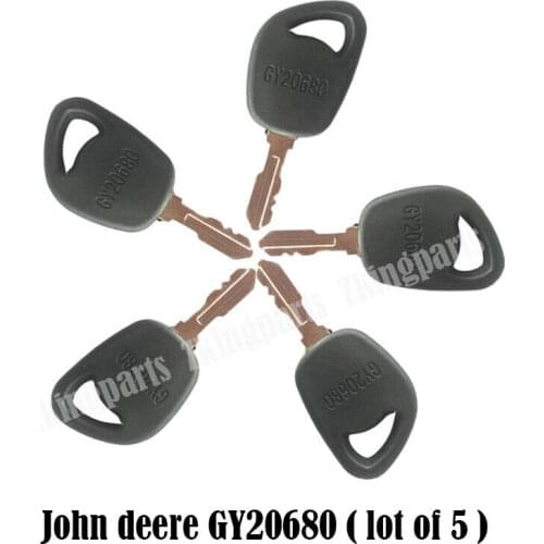 Ignition Key GY20680 Fit For Many John Deere Mowers and Lawn Tractors ( Lot of 5 )