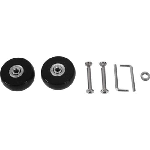 2 Sets of Luggage Suitcase Replacement Wheels Axles Deluxe Repair Tool 50*20*6.1 mm