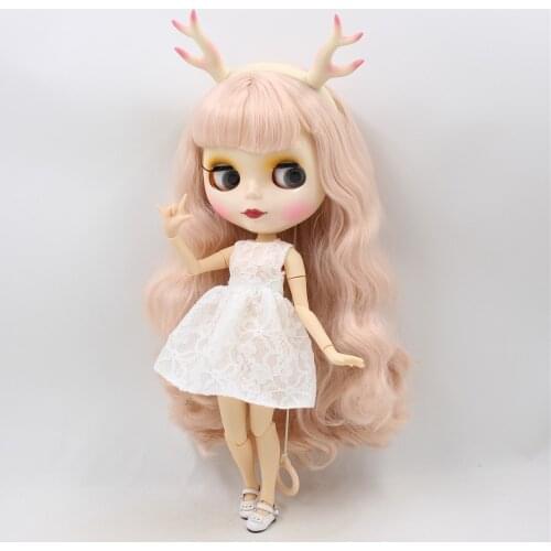 ICY DBS Blyth doll licca body white dress elegant clothes