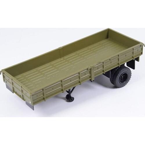 Russia Diecast 1:43Scale Plastic Flatbed Truck MMZ-584B Semi-trailer Alloy Simulation Model Collection Decoration Gift Hot Toys