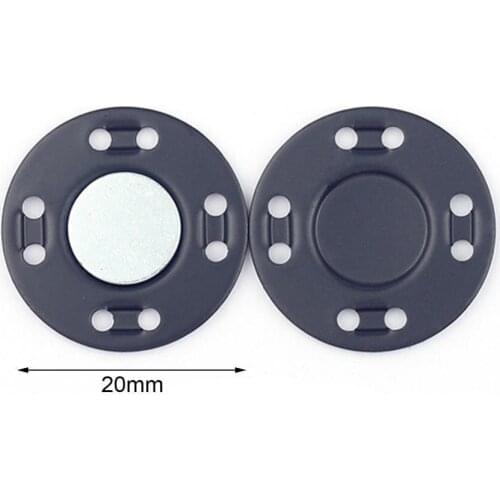 Convenient 1 Pair Durable Clothes Buckle Sewing Magnet Buttons Thin Magnetic Snap Fastener DIY for Textiles