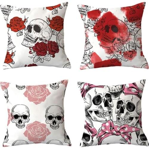 Pillowcase Rose Valentines Day INS Wind Geometric Abstract Plush Pillowcase Sofa Cover Cushion Cover Home Supplies