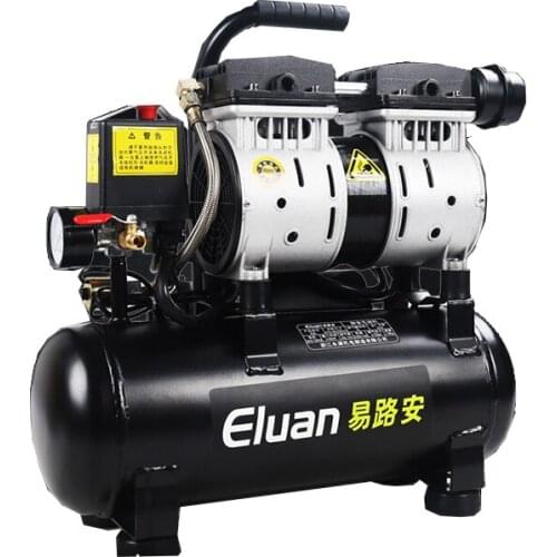 No Fuel Mute Air Compressor Woodworking Spray Paint Small Piston Air Pump All Copper Motor Large-Bore Cooling Holes Compressor