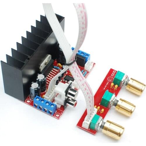 Single Power Supply Computer Subwoofer 2.1 Power Amplifier Board 3 Channel Finished Subwoofer Audio TDA7377