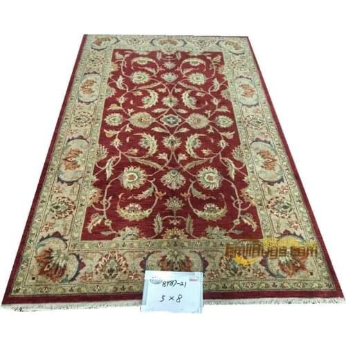 Original single export Turkish handmade carpets OUSHAK Ozarks pure wool carpet 8987-21 5x8gc47zieyg28