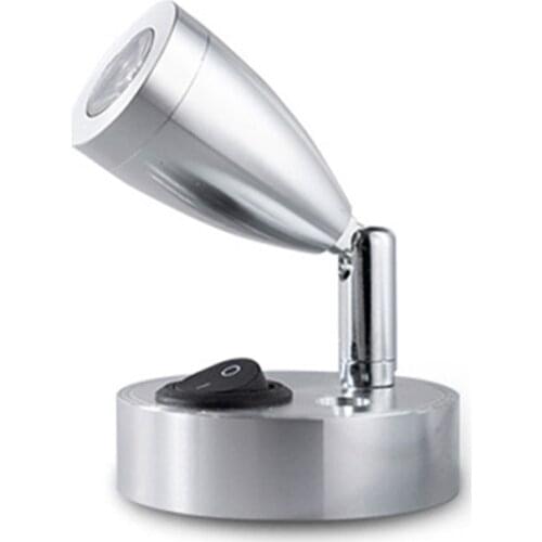 Yacht Interior Lighting Spotlight 12 Volt Reading Light Bright Bedside Lamp 180 Degree Adjustable LED Light F19A