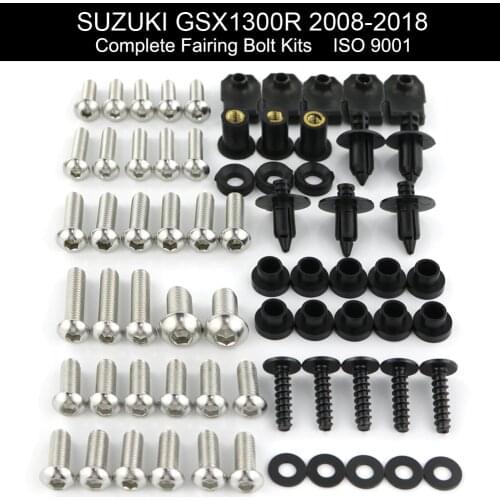 Fit For Suzuki GSX1300R Hayabusa 2008-2018 2012 2013 2014 2015 Complete Full Fairing Bolts Kit Clips Nuts Stainless