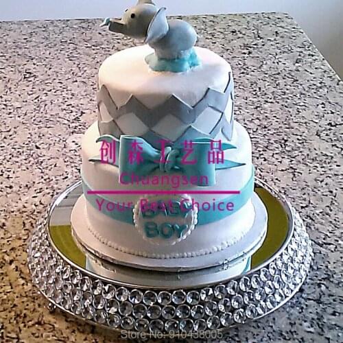 Wedding Cake Stand Crystal Centerpieces,Gold Crystal Cake Stand Cupcake Plate,Cake Stand Set Metal Crystal Cake Holder Party