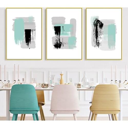 Nordic Fresh Watercolor Wall Art Canvas Paintings Minimalist Wall Pictures Prints and Posters on Canvas Living Room Home Decor