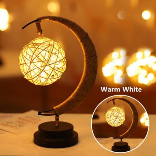 Led Decorative Light Star Moon Light Handmade Usb Wrought Iron Night Light Decorative Lights With Adjustable Color Lights @40