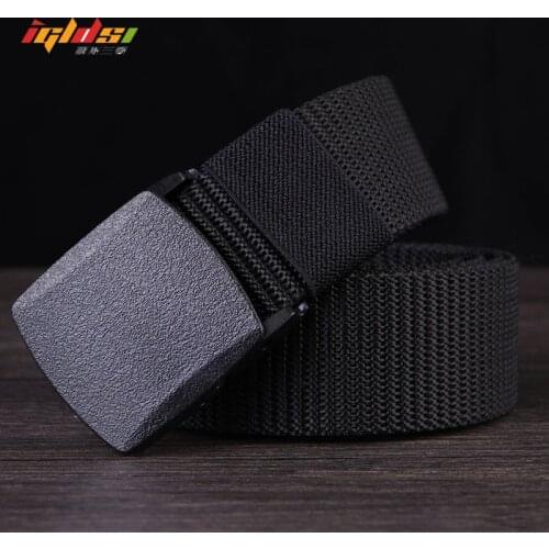 Military Tactical Belt Men Nylon Belt Outdoor Metal Automatic Buckle Combat Canvas Belts for Women Wide 3.5CM