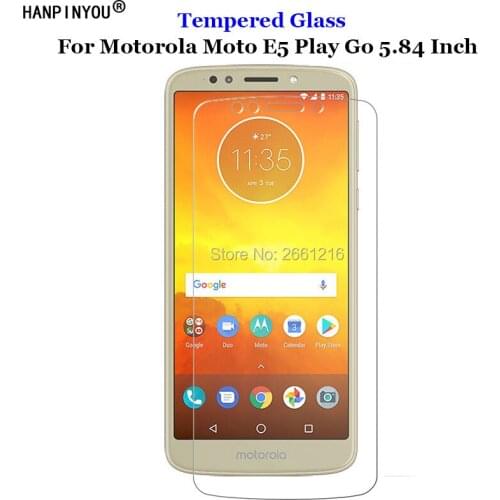 For Motorola Moto E5 Play E5play Go 5.84" Front Tough Clear Tempered Glass 9H 2.5D Premium Screen Protector Protect Film Guard