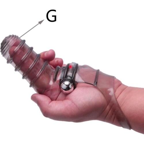 Female Strap-on Finger Vibrator G-spot Stimulator Massager Adult Sex Toys for Women