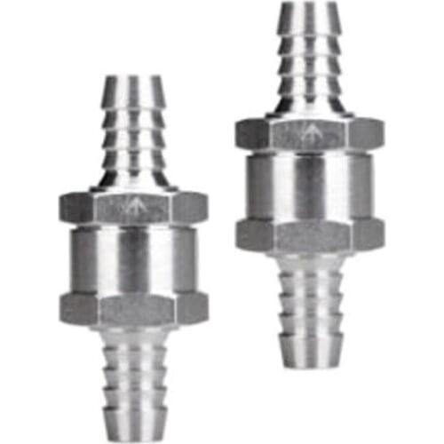 2x 10mm Aluminium Alloy Inline Non Return Check Valve Fuel Diesel Pump Liquid