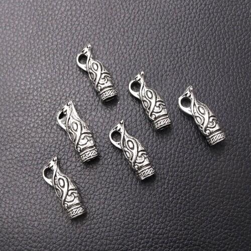 3pcs Silver Plated 3D Retro Animal Water Bottle Charm Metal Pendants DIY Necklaces Bracelets Jewelry Handicraft Accessories