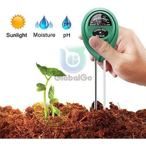 3 in 1 Soil PH Meter Sunlight PH Tester Garden Flowers Soil Moisture Sensor Meter Plants Acidity Humidity PH Monitor Detector