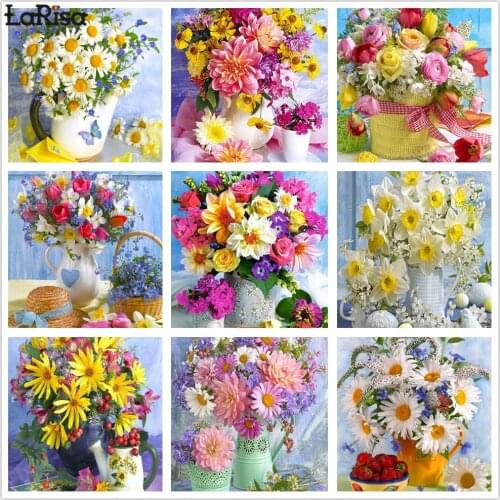 DIY Diamond Painting Vintage Daisy Painting Diamond Embroidery Kit Flower Mosaic Full Layout Cross Stitch Peony Hobby DIY Craft