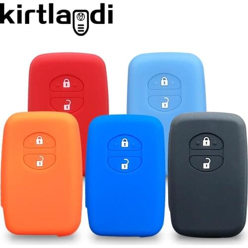 2 Buttons Remote Key Holder Cover for Lexus LC 200 LC200 for Toyota Auris Land Cruiser Prius Alphard Aqua Silicone Car Key Case