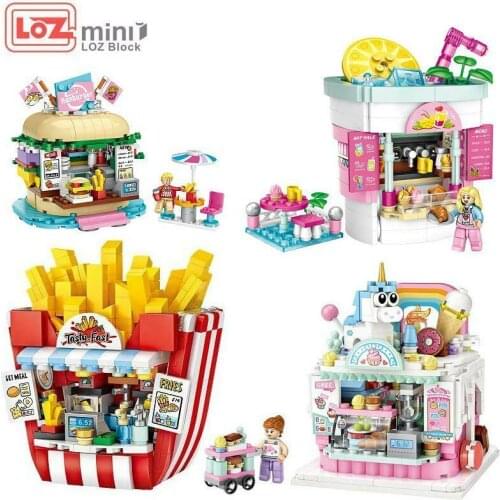 LOZ MINI Blocks Kids Building Toys Boys Girl Puzzle Fast Food Adult Gift 1729 1730 1731 1732 no box