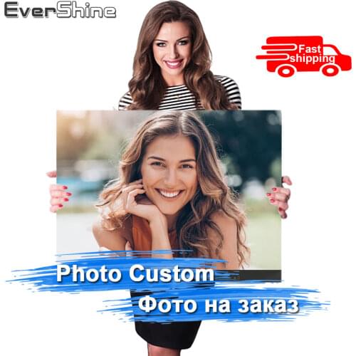 EverShine Diamond Painting Photos Custom DIY Cross Stitch Diamond Embroidery Pictures Rhinestones Handicraft Hobby Holiday Gift