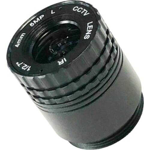 HD 5.0Megapixel IR CCTV Lens 4mm CS Lens 5MP for HD Security Cameras F2.0 Image Format 1/2.7" HFOV 82.6degree