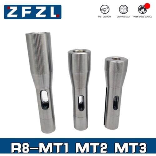 R8 Shank To MT1 MT2 MT3 Drill Chuck Arbor Morse Taper Adapter Sleeve straight shank JT6 drill chuck rod