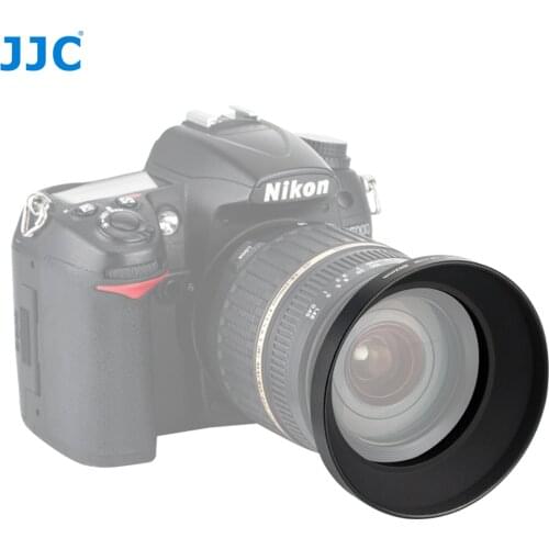 JJC Universal Metal Wide-angle Lens Hood 49mm 52mm 55mm 58mm 62mm 67mm 77mm 82mm Screw-in Camera Lens Protector