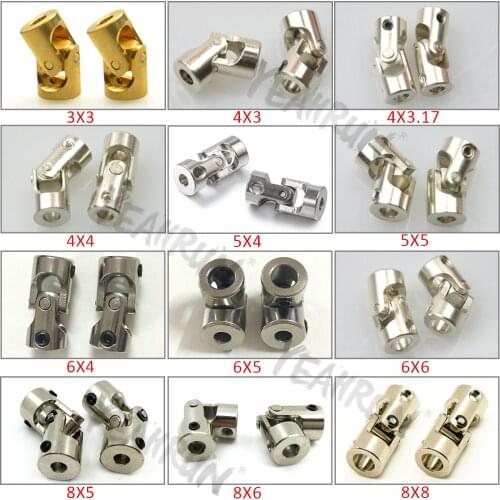 YEAHRUN 2PCS RC Car Boat Model Universal Shaft Coupler Motor Connector Metal Universal Joint Coupling Upgrade Parts