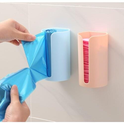 New Home Life Wall Hanging Kitchen Garbage Bag Storage Rack Garbage Bag Kitchen Accessories Bathroom Organizer Tissue Boxes