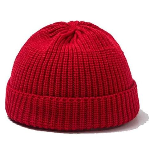 Unisex Solid Color Short Knitted Hats Women Beanies For Winter Breathable Men Landlord Hat Casual Lady Beanies