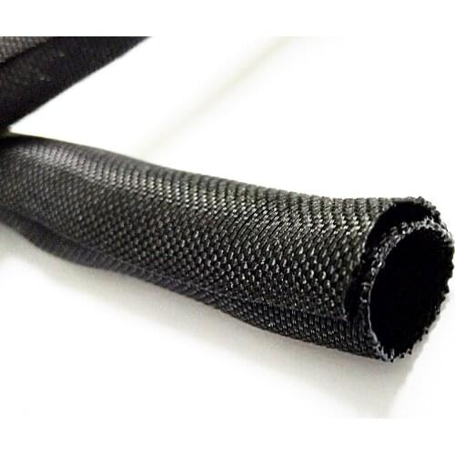 Opening self winding textile sleeve nylon woven network management bundle optical fiber wire protection tube 5mm-50mm