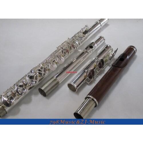 Professsional Alto Flute-G key-Silver Plated-AND ROSE WOOD HEADJOINT-3 HEADJOINTS With Case
