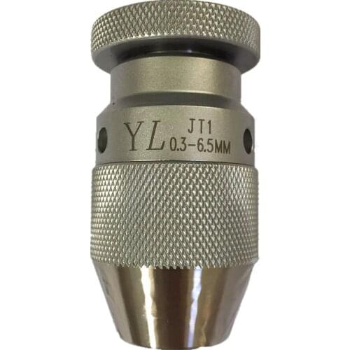 Taiwan Original 0.3-6.5mm JT1 YL chrome High precision Self-tightening drill chuck 0.3-6mmJT1 durable Titanium Claw