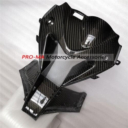 Motorcycle Air Intake (Upper Fairing Center) in Carbon Fiber For BMW S1000RR 2009 -2014 Twill glossy weave