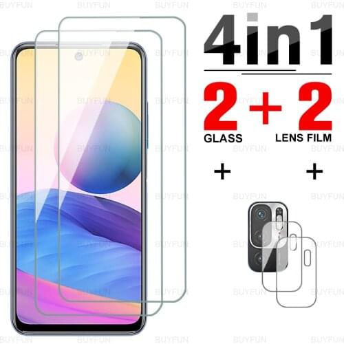 For Xiaomi Redmi Note 10 5G 4IN1 Scratch-resistant tempered protective glas for redmi note 10 pro max 10s 10t lens safety film