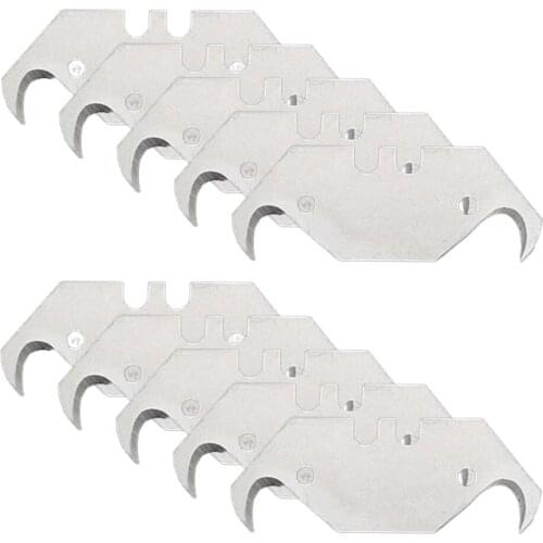 10 PCS Fukuoka Trapezoid Cutter Knife Hook Cuts And Trims Ox Horn Blade Dolphin Fish-shaped Steel Sturdy Boxed Floor