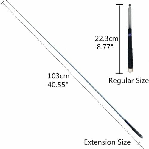 100% Original SMA Female Telescopic Gain Antenna for Baofeng Walkie Talkie UV-5R UV-82 UV-9R Plus Two Way Radio VHF 136-174MHz