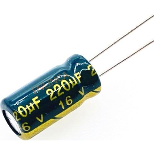 1000pcs 16V 220UF 6*12 Aluminum Electrolytic Capacitor 220uf 16v 20