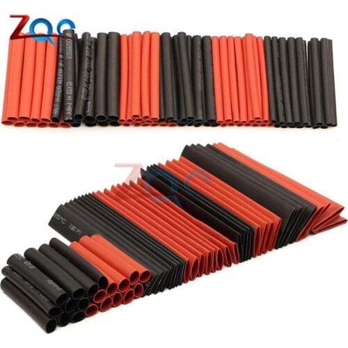 127Pcs Assorted Polyolefin Heat Shrink Tubing Tube Cable Sleeves Wrap Wire Set Insulated Shrinkable Tube Assortment Kit