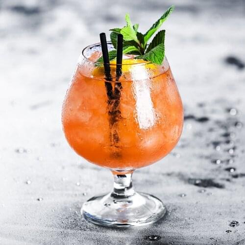 400ml Crystal Cocktail Wine Glass Brandy Short Cup Home Bar Lead-free Beer Glasses Milk Juice Cup Wedding Party Drinking Glasses